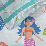 Light Blue Mermaid Dreams 5-Piece Kids Bed Set
