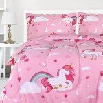 Unicorn Comforter Set for Kids - Twin Size