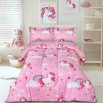 Unicorn Comforter Set for Kids - Twin Size