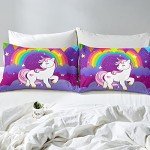 Erosebridal Unicorn Queen Comforter Set for Kids