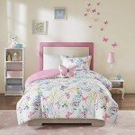 Cynthia Butterfly Comforter Set for Kids - Twin