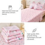 Mooreeke Twin Comforter Set for Girls - 6 Pieces