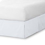 Queen Bed Skirt - 15-Inch Tailored Fit, White