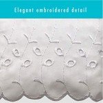 Ruffled Eyelet Bed Skirt with Embroidered Details