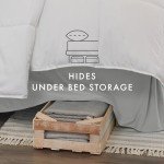 Ultra Soft Microfiber Bed Skirt - Light Gray