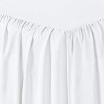 Lightweight Ruffled Bed Skirt, 16" Drop, White