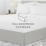 Ultra Soft Microfiber Bed Skirt - Light Gray