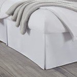 Nestl White Queen Bed Skirt - 14" Drop