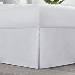 Nestl White Queen Bed Skirt - 14" Drop