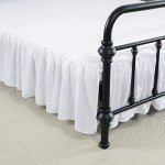 Queen Size Ruffled Bed Skirt with Split Corners