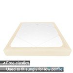 Beige Jersey Knit King Box Spring Cover 4-Sides