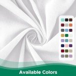 Biscaynebay Adjustable Queen Bed Skirt - White