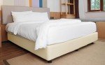 Beige Jersey Knit King Box Spring Cover 4-Sides