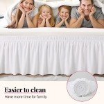 RIMELA Queen Bed Skirt with Adjustable Drop
