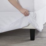 Nestl White Queen Bed Skirt - 14" Drop