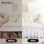 RIMELA Queen Bed Skirt with Adjustable Drop