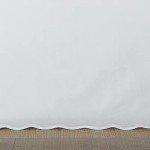 Solid White Queen Tailored Bedskirt with Split Corners