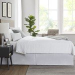 Nestl White Queen Bed Skirt - 14" Drop
