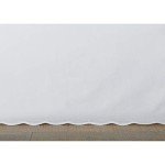Solid White Queen Tailored Bedskirt with Split Corners