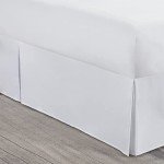 Nestl White Queen Bed Skirt - 14" Drop