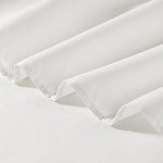 Ivory Ruffled Queen Bed Skirt with Split Corners