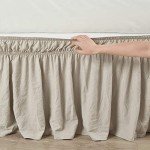 Elegant Ruched Ruffle Bedskirt - 20" Drop