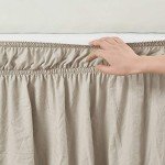 Elegant Ruched Ruffle Bedskirt - 20" Drop