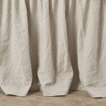Elegant Ruched Ruffle Bedskirt - 20" Drop
