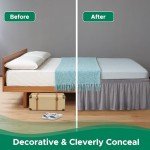 Biscaynebay Adjustable Bed Skirts for King Beds