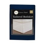 Navy Microfiber Tailored Bed Skirt - 14 Inch Drop