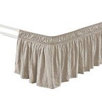 Elegant Ruched Ruffle Bedskirt - 20" Drop