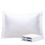 Soft Microfiber Pillow Shams - 2 Pack, White