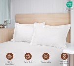 Soft Microfiber Pillow Shams 2 Pack - White