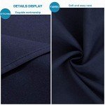Cozy Navy Blue Microfiber Pillow Shams Set of 2