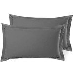Premium King Pillow Shams Set of 2 - Gray