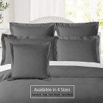 Premium King Pillow Shams Set of 2 - Gray
