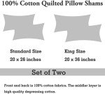 Sage Green Floral Cotton Pillow Sham Set