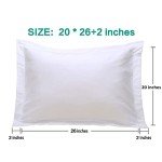 Soft Microfiber Pillow Shams - 2 Pack, White