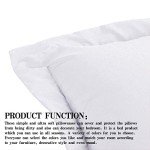 Soft Microfiber Pillow Shams - 2 Pack, White