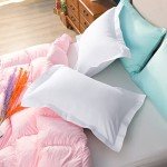 Soft Microfiber Pillow Shams - 2 Pack, White