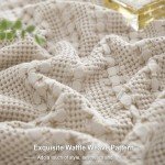 Soft Cotton Waffle Pillow Shams - 2 Pack Oatmeal