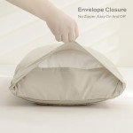 Light Khaki Boho Striped Pillowcase Set - 2 Pack