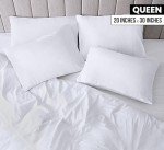 Queen Pillow Cases - Pack of 4 (White)