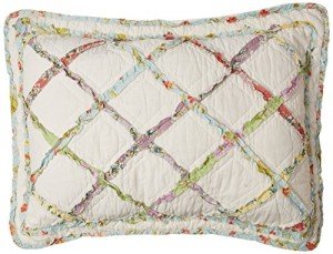 Laura Ashley Ruffle Garden Standard Sham - Cream