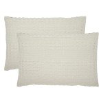 Cotton Waffle Weave Queen Sham Set of 2