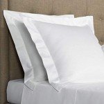 White Euro Sham Covers Set of 2 - Soft Cotton