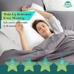 White Euro Sham Covers Set of 2 - Soft Cotton