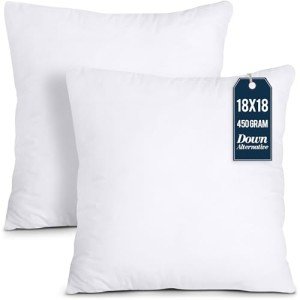 Utopia Bedding 18x18 Decorative Pillow Inserts (2-Pack)