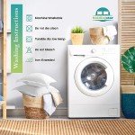 White Euro Sham Covers Set of 2 - Soft Cotton