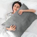 Super Soft Gray Flannel Pillowcase Set of 2